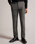 ZIYECH-Trousers-Slim Fit Houndstooth Chino Trouser- Ted Baker Romania